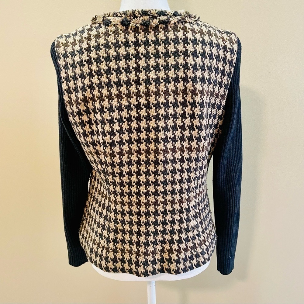 Cabi Beige and Gray Herringbone Coat Size 6 - Picture 5 of 11